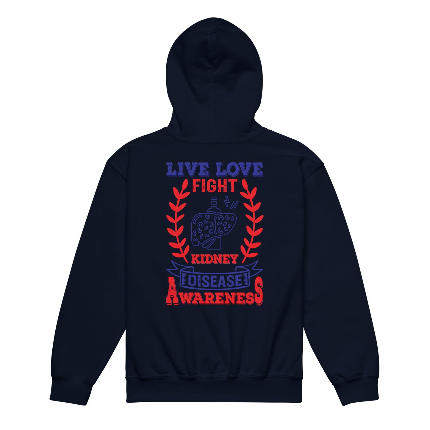 Kidney Awareness Quality Gildan Youth Hoodie