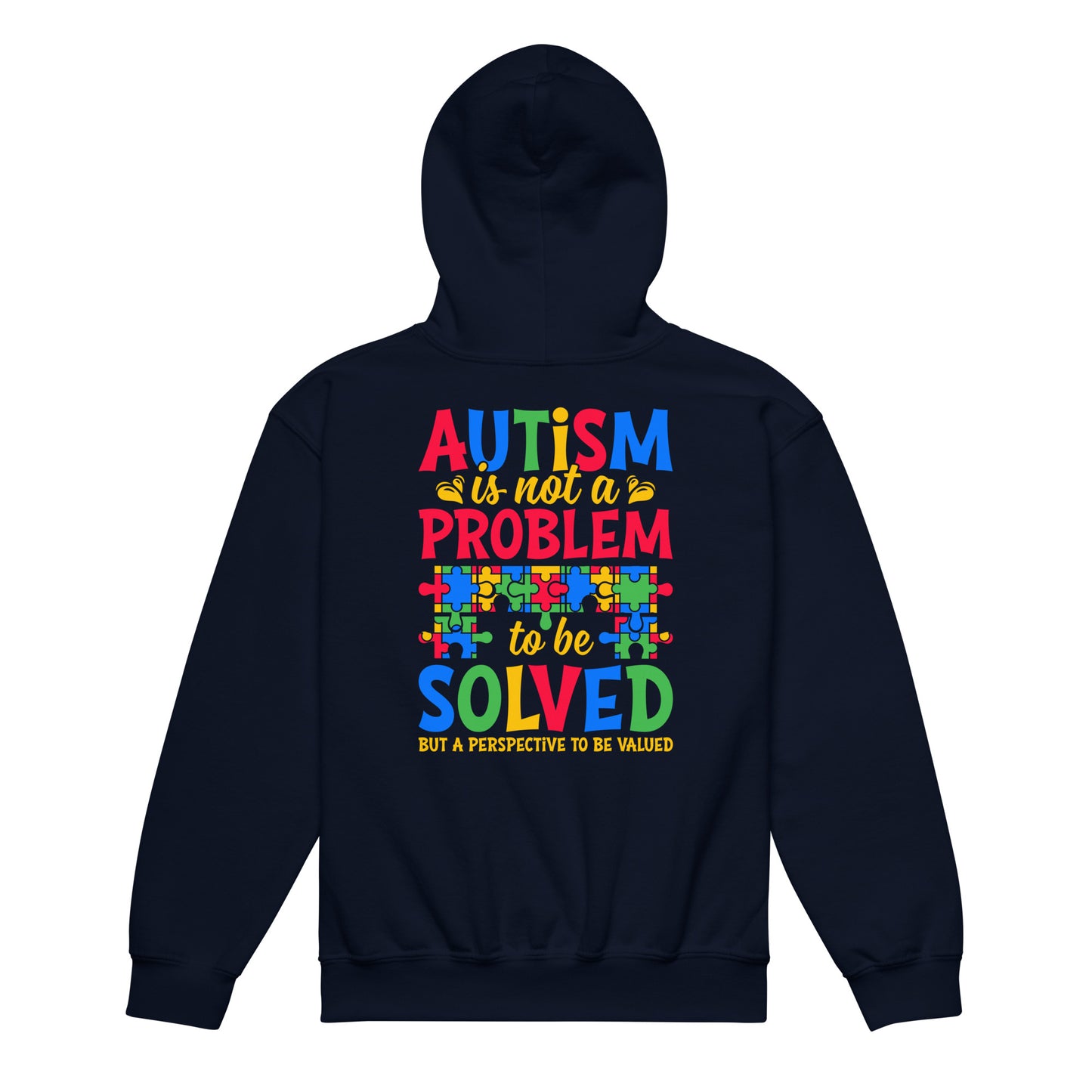 Autism Acceptance Together Quality Gildan Classic Youth Hoodie