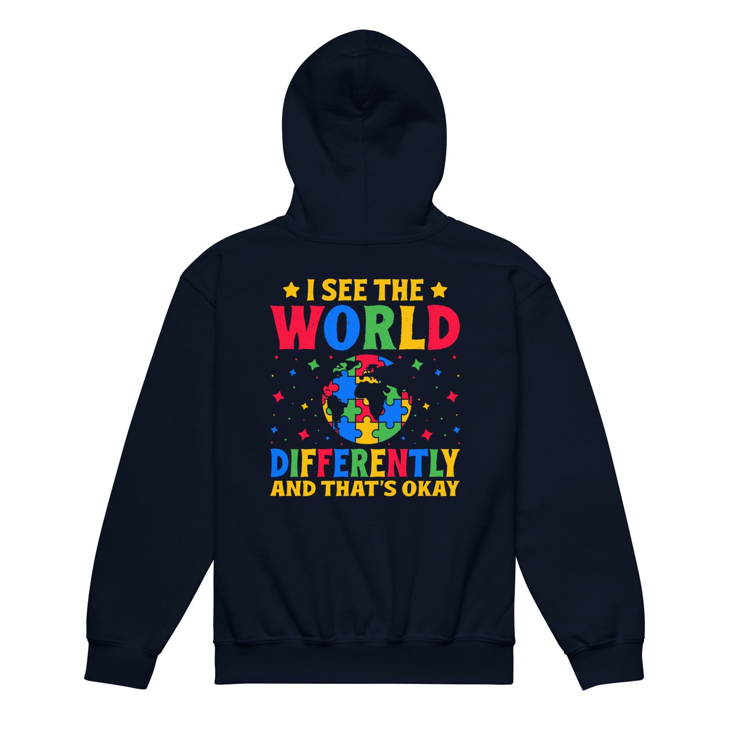 Autism Acceptance Together Quality Gildan Classic Youth Hoodie