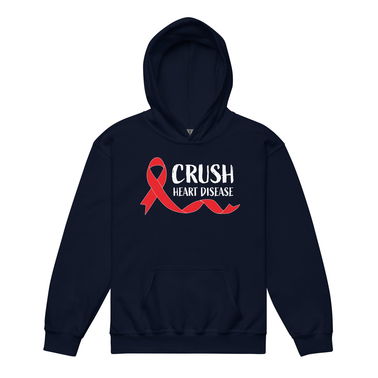 Crush Heart Disease Awareness Classic Gildan Youth Hoodie