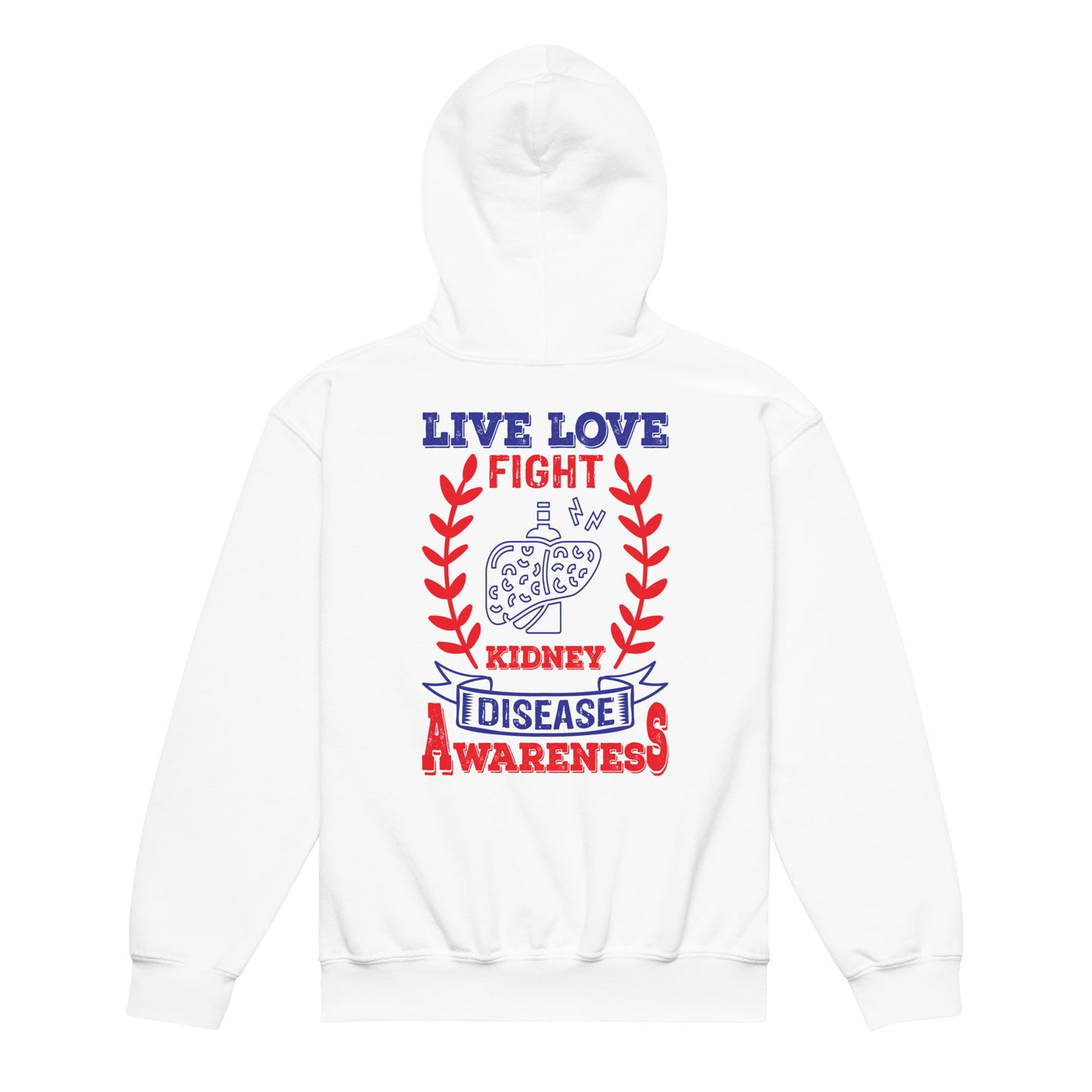 Kidney Awareness Quality Gildan Youth Hoodie