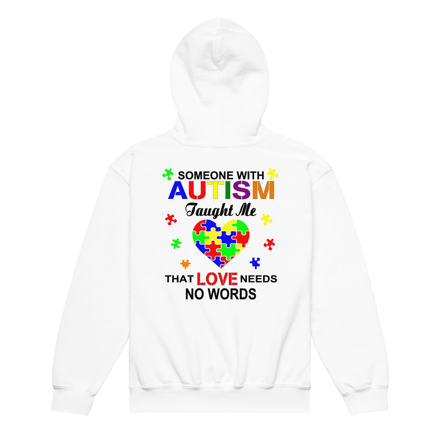 Autism Acceptance Together Quality Gildan Classic Youth Hoodie