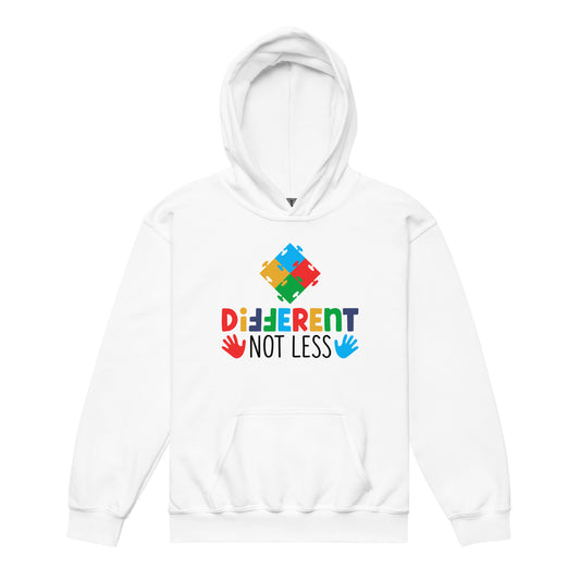 Different Not Less Autism Acceptance Classic Gildan Youth Hoodie