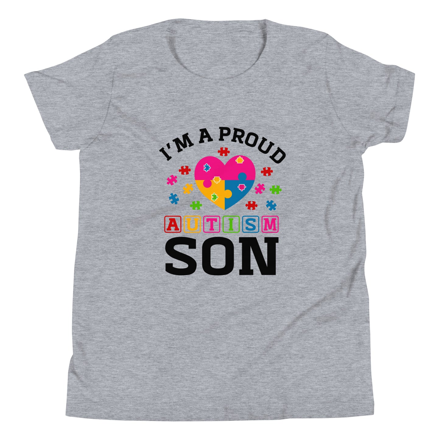 Autism Acceptance Together Quality Cotton Bella Canvas Youth T-Shirt