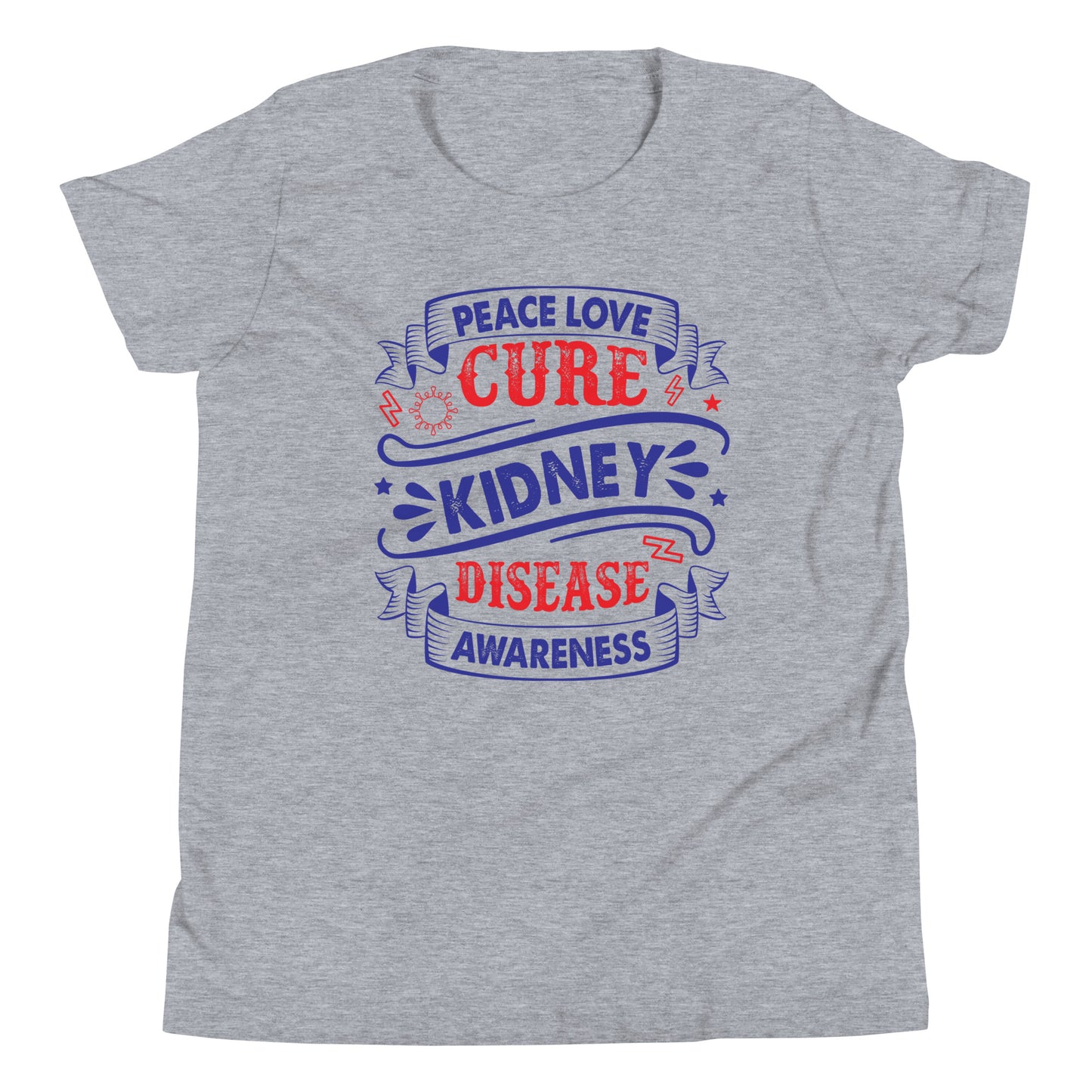 Kidney Awareness Quality Cotton Bella Canvas Youth T-Shirt