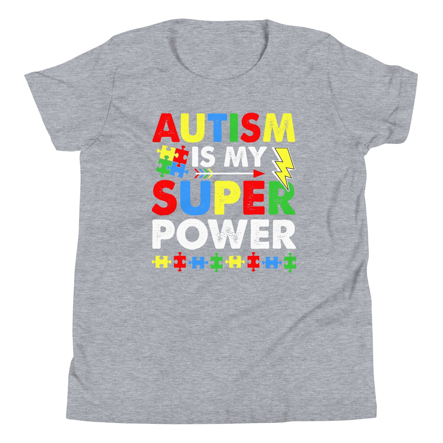 Autism Acceptance Together Quality Cotton Bella Canvas Youth T-Shirt