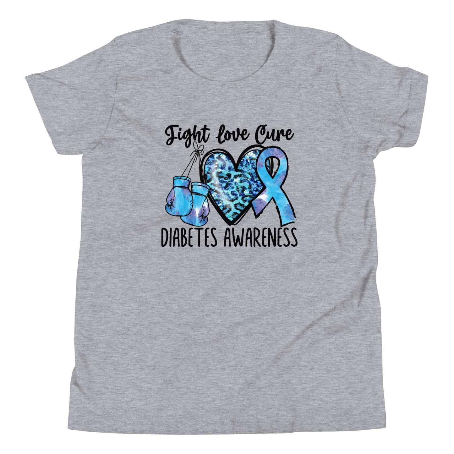 Diabetes Awareness Quality Cotton Bella Canvas Youth T-Shirt