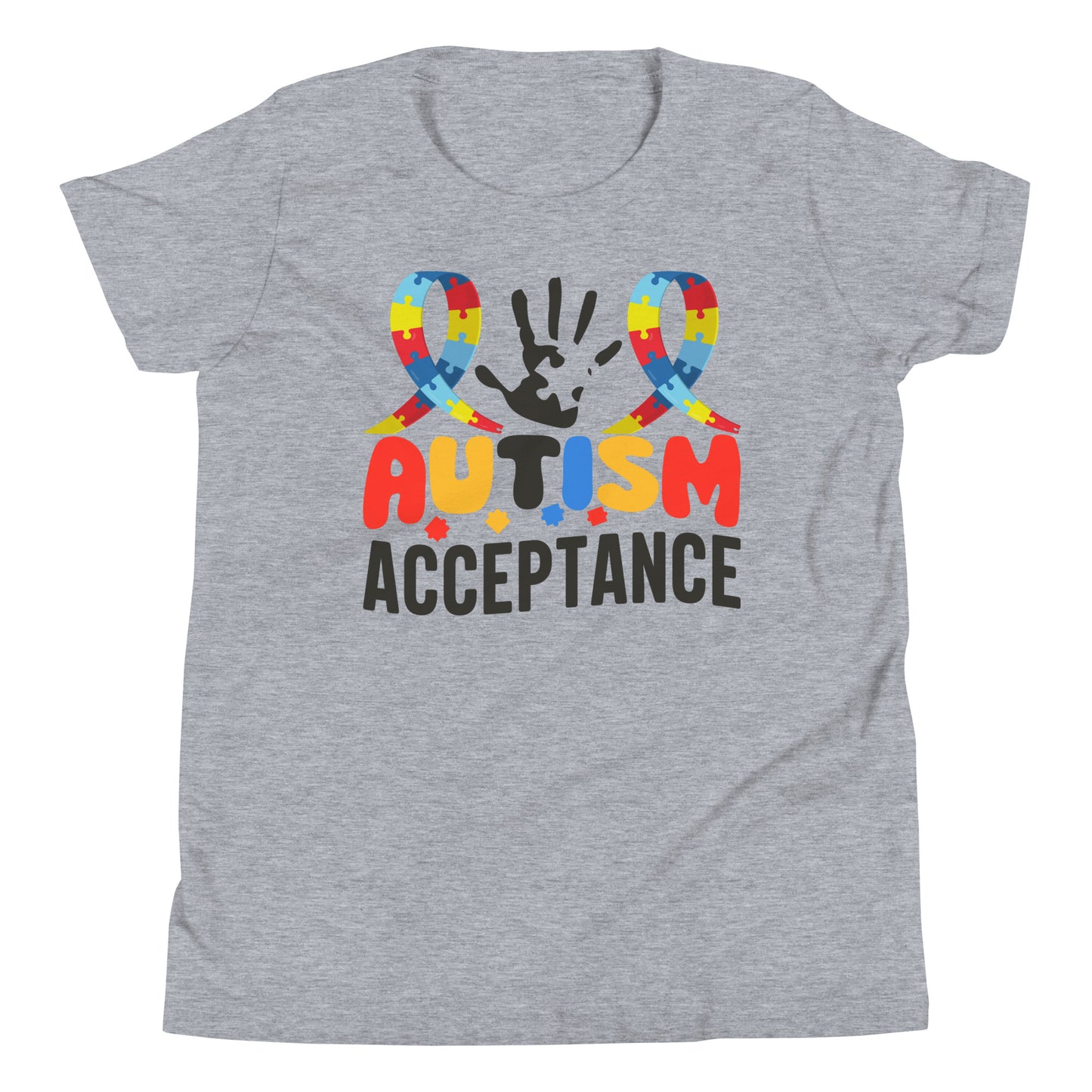 Autism Acceptance Together Quality Cotton Bella Canvas Youth T-Shirt