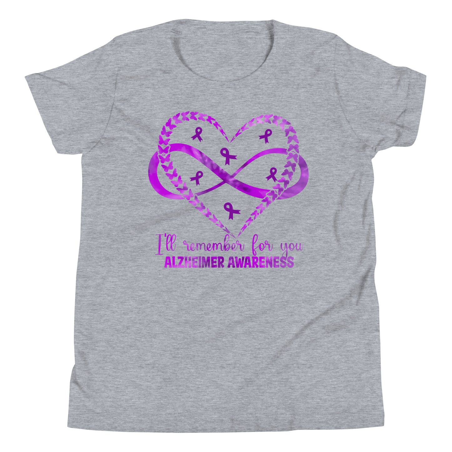 Alzheimer's Awareness Quality Cotton Bella Canvas Youth T-Shirt