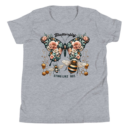 Butterfly, Sting Like a Bee Quality Cotton Bella Canvas Youth T-Shirt