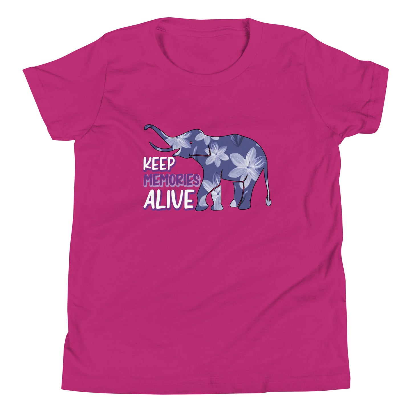 Alzheimer's Awareness Quality Cotton Bella Canvas Youth T-Shirt