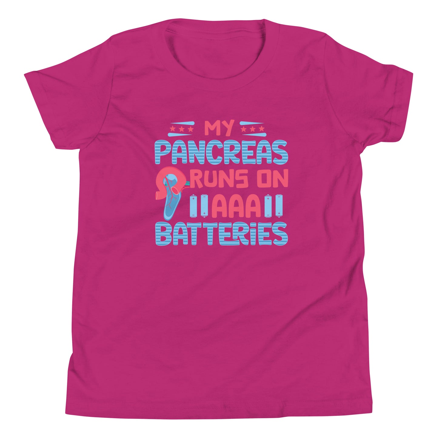 Diabetes Awareness Quality Cotton Bella Canvas Youth T-Shirt