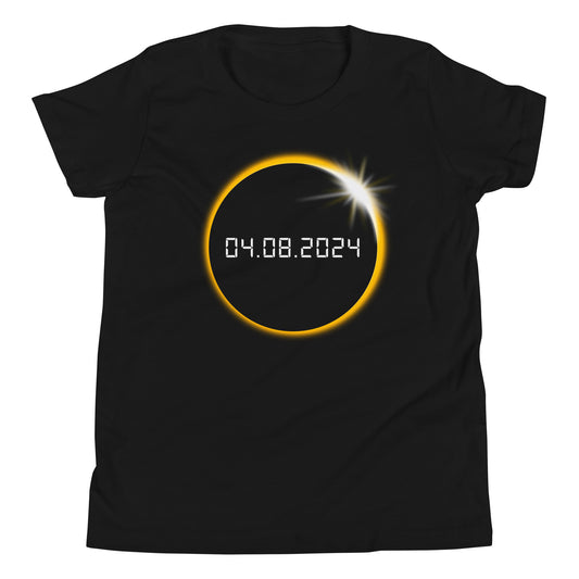 Total Solar Eclipse 2024 Premium Cotton Bella Canvas Youth T-Shirt