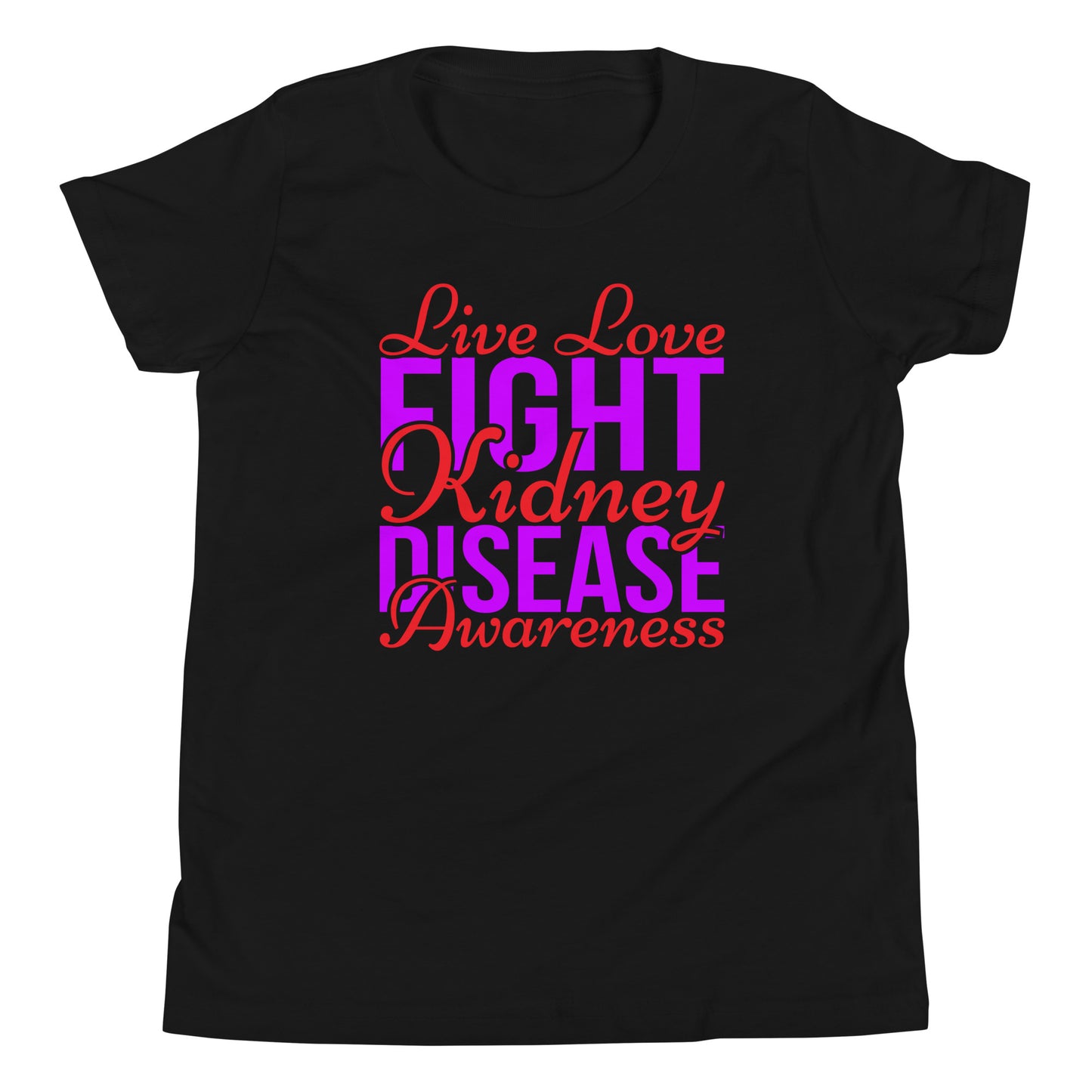 Kidney Awareness Quality Cotton Bella Canvas Youth T-Shirt