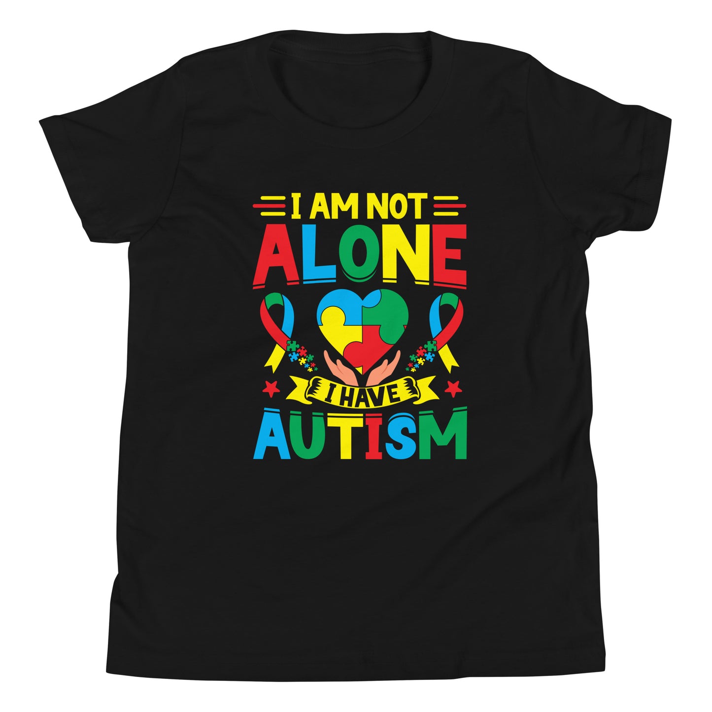 Autism Acceptance Together Quality Cotton Bella Canvas Youth T-Shirt