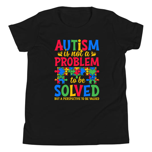 Autism Acceptance Together Quality Cotton Bella Canvas Youth T-Shirt