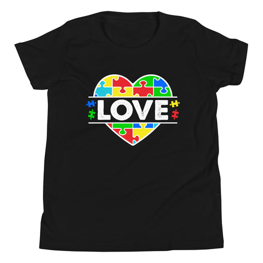 Autism Acceptance Together Quality Cotton Bella Canvas Youth T-Shirt