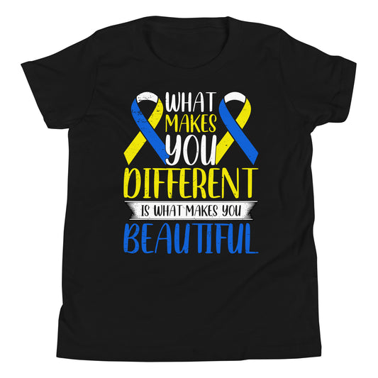 Down Syndrome Awareness Quality Cotton Bella Canvas Youth T-Shirt