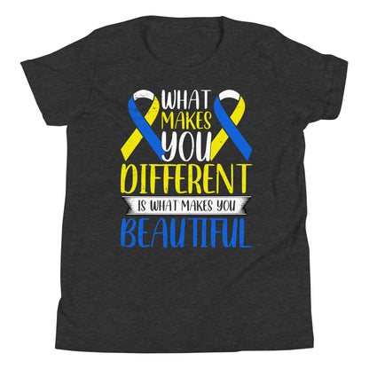 Down Syndrome Awareness Quality Cotton Bella Canvas Youth T-Shirt