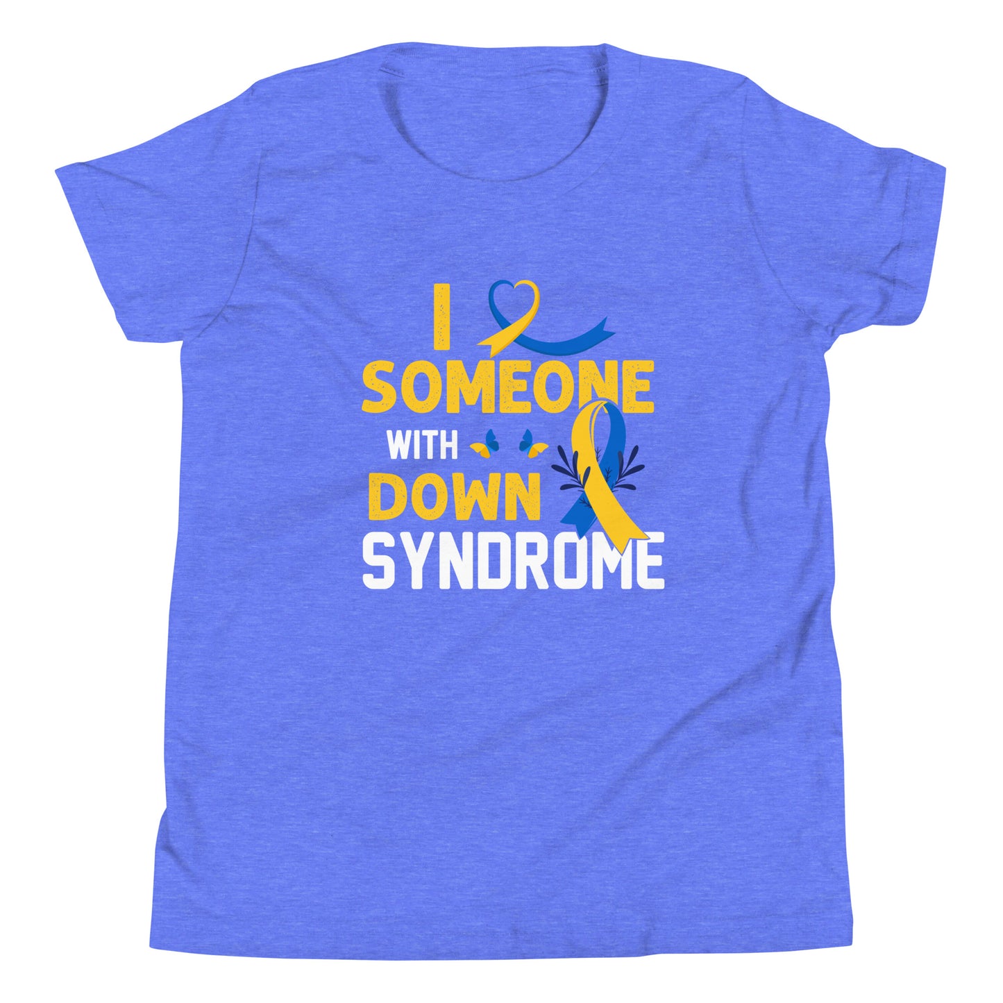 Down Syndrome Awareness Quality Cotton Bella Canvas Youth T-Shirt