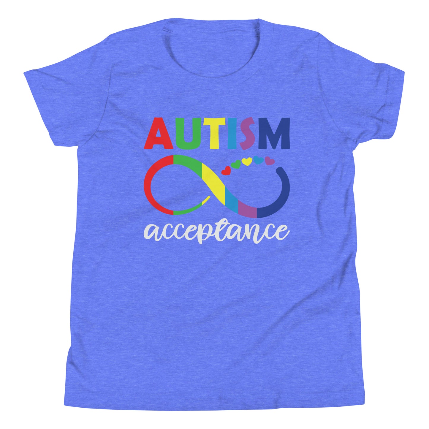 Autism Acceptance Together Quality Cotton Bella Canvas Youth T-Shirt