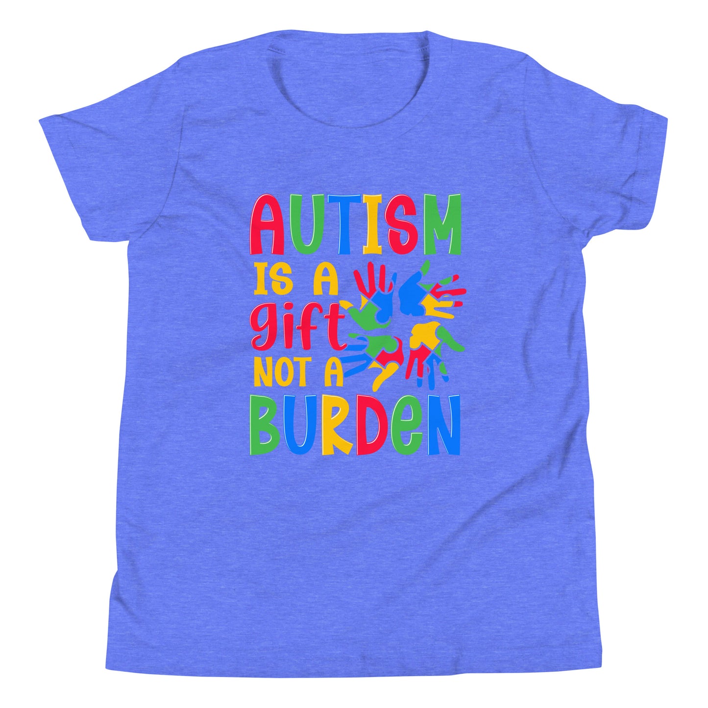 Autism Acceptance Together Quality Cotton Bella Canvas Youth T-Shirt