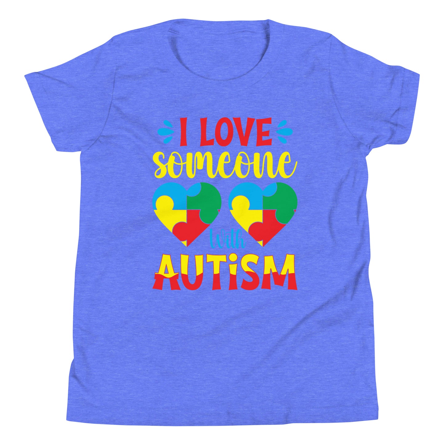 Autism Acceptance Together Quality Cotton Bella Canvas Youth T-Shirt