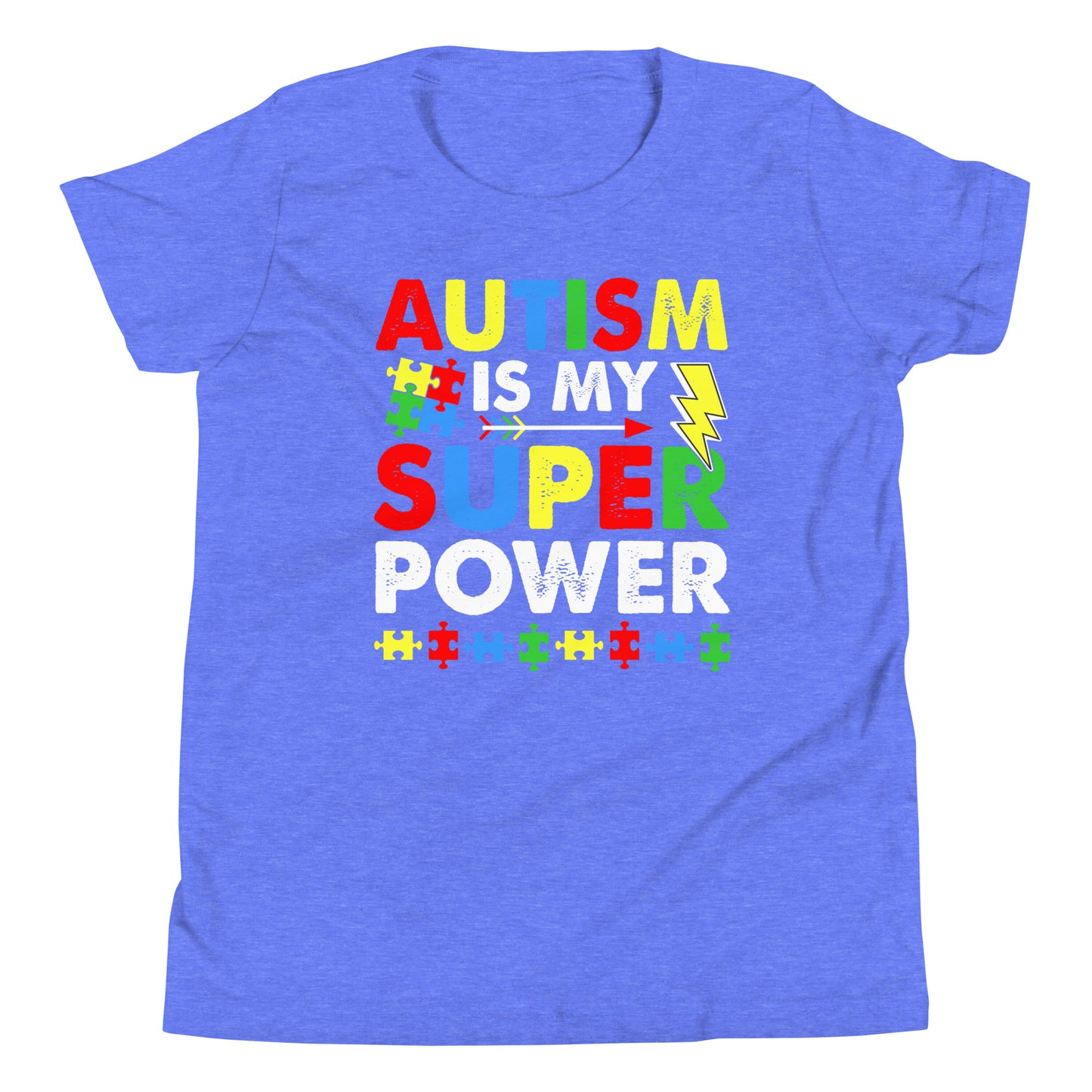 Autism Acceptance Together Quality Cotton Bella Canvas Youth T-Shirt