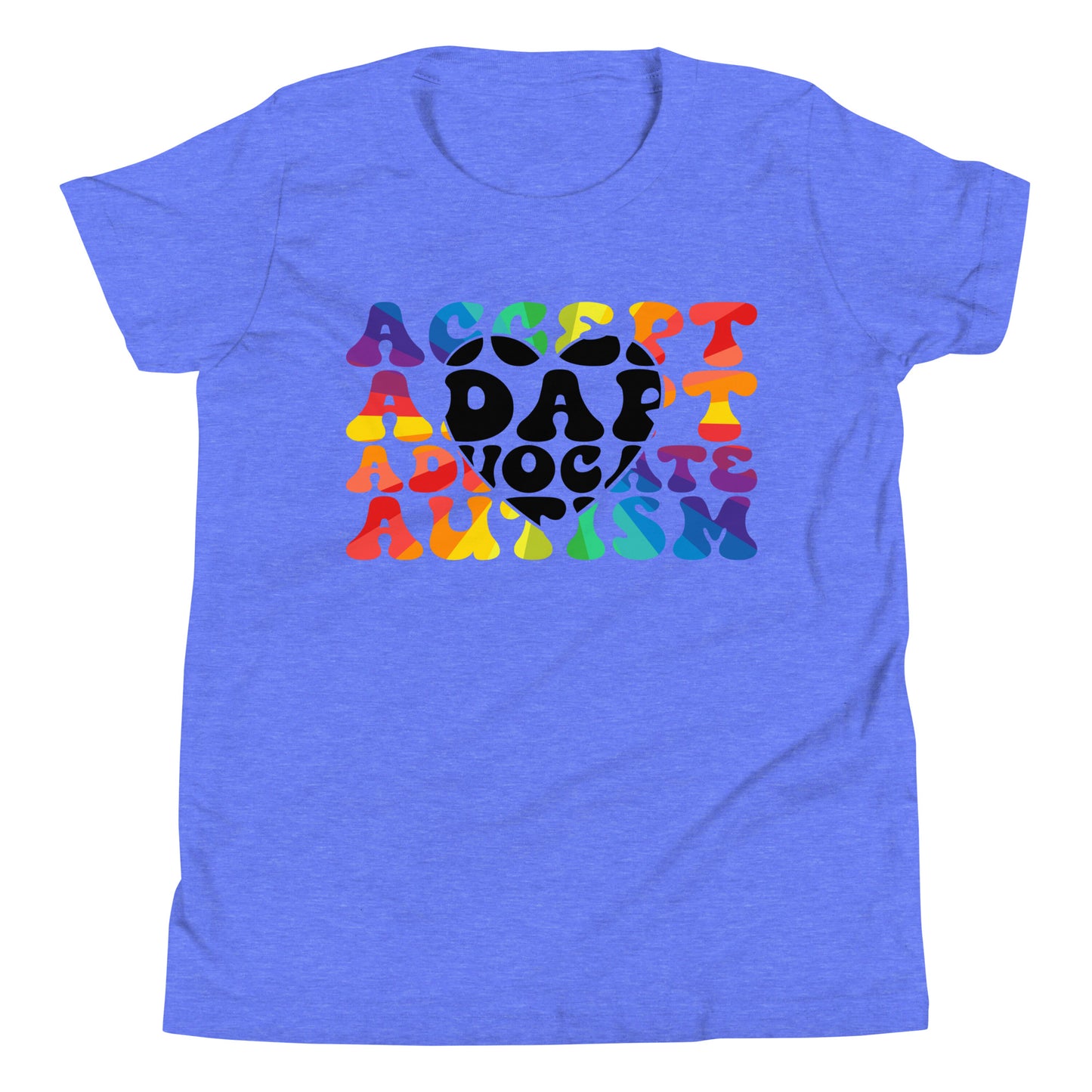 Autism Acceptance Together Quality Cotton Bella Canvas Youth T-Shirt