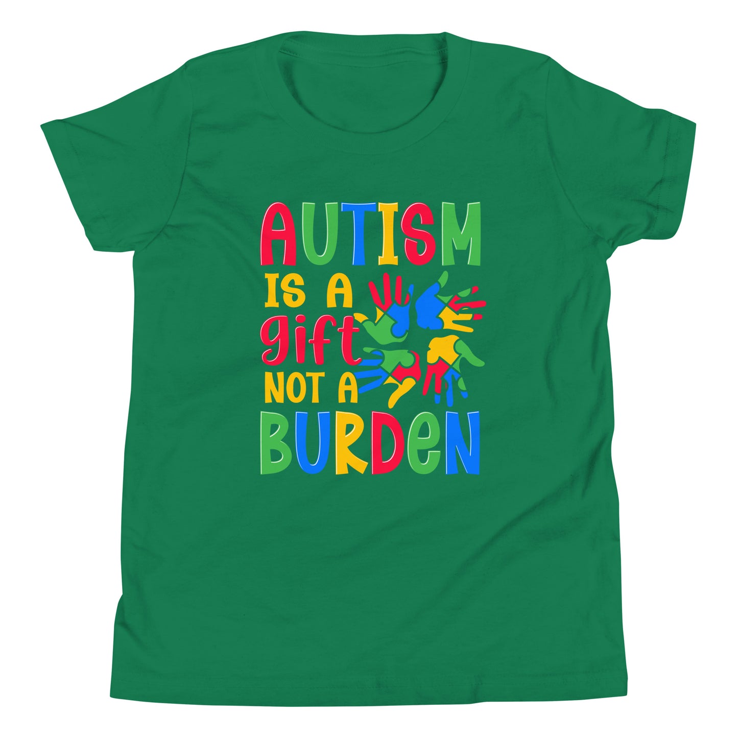 Autism Acceptance Together Quality Cotton Bella Canvas Youth T-Shirt