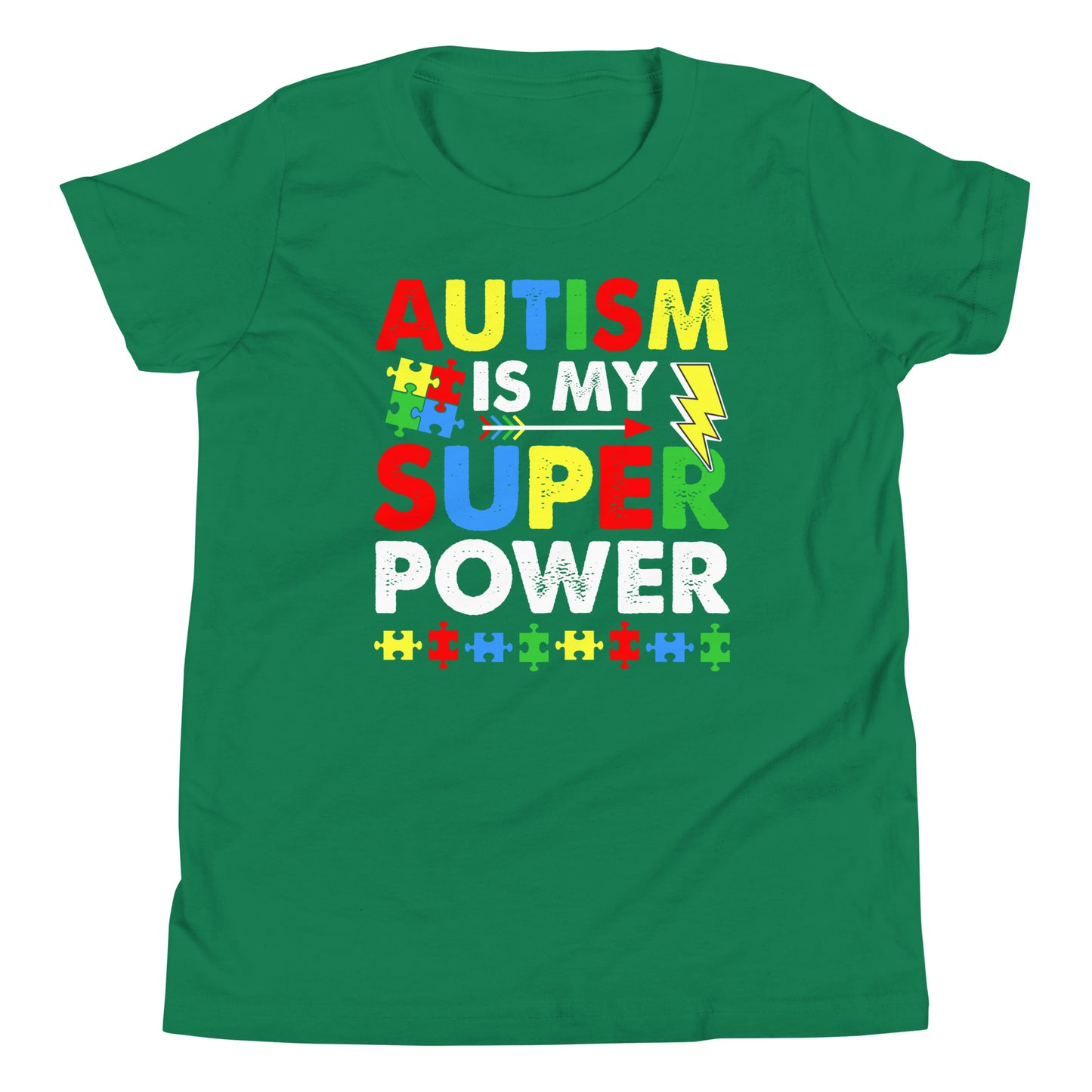 Autism Acceptance Together Quality Cotton Bella Canvas Youth T-Shirt