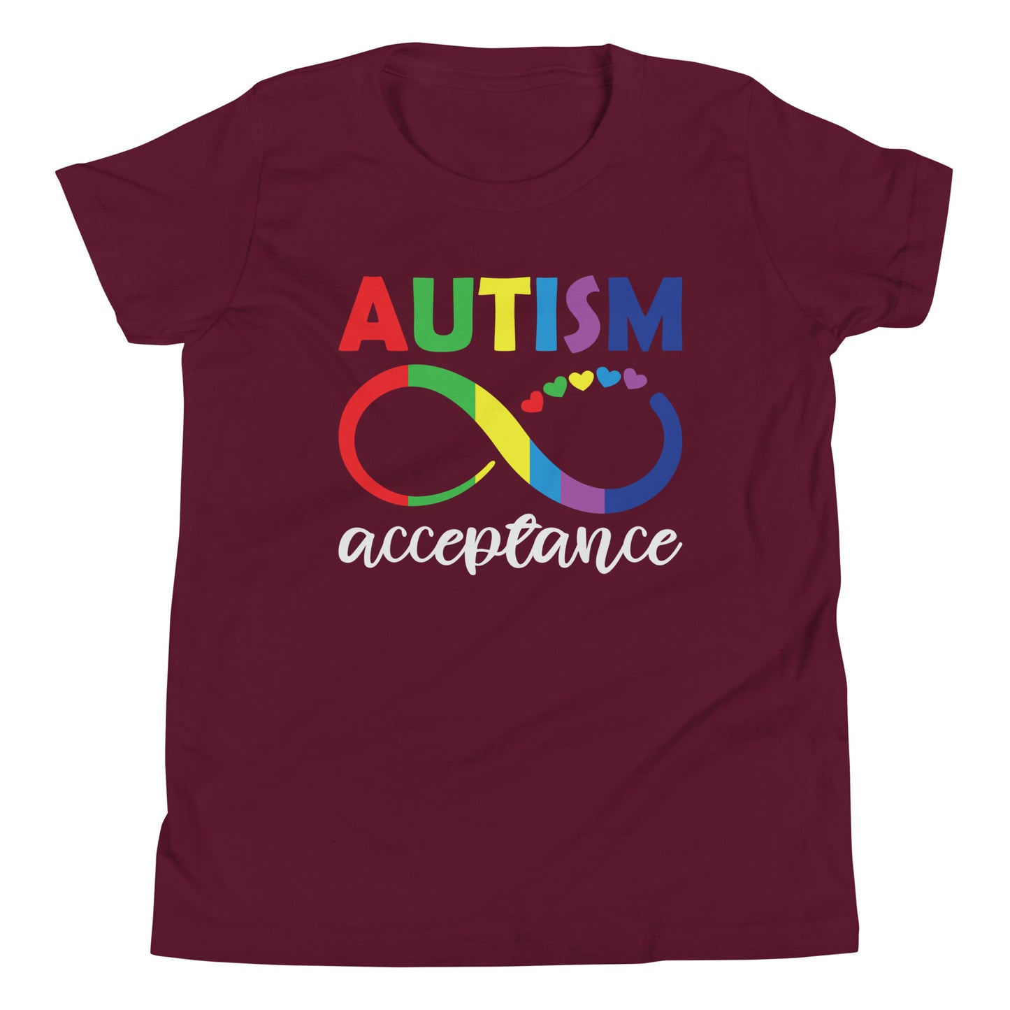 Autism Acceptance Together Quality Cotton Bella Canvas Youth T-Shirt