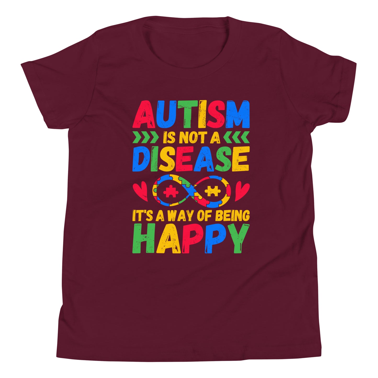 Autism Acceptance Together Quality Cotton Bella Canvas Youth T-Shirt