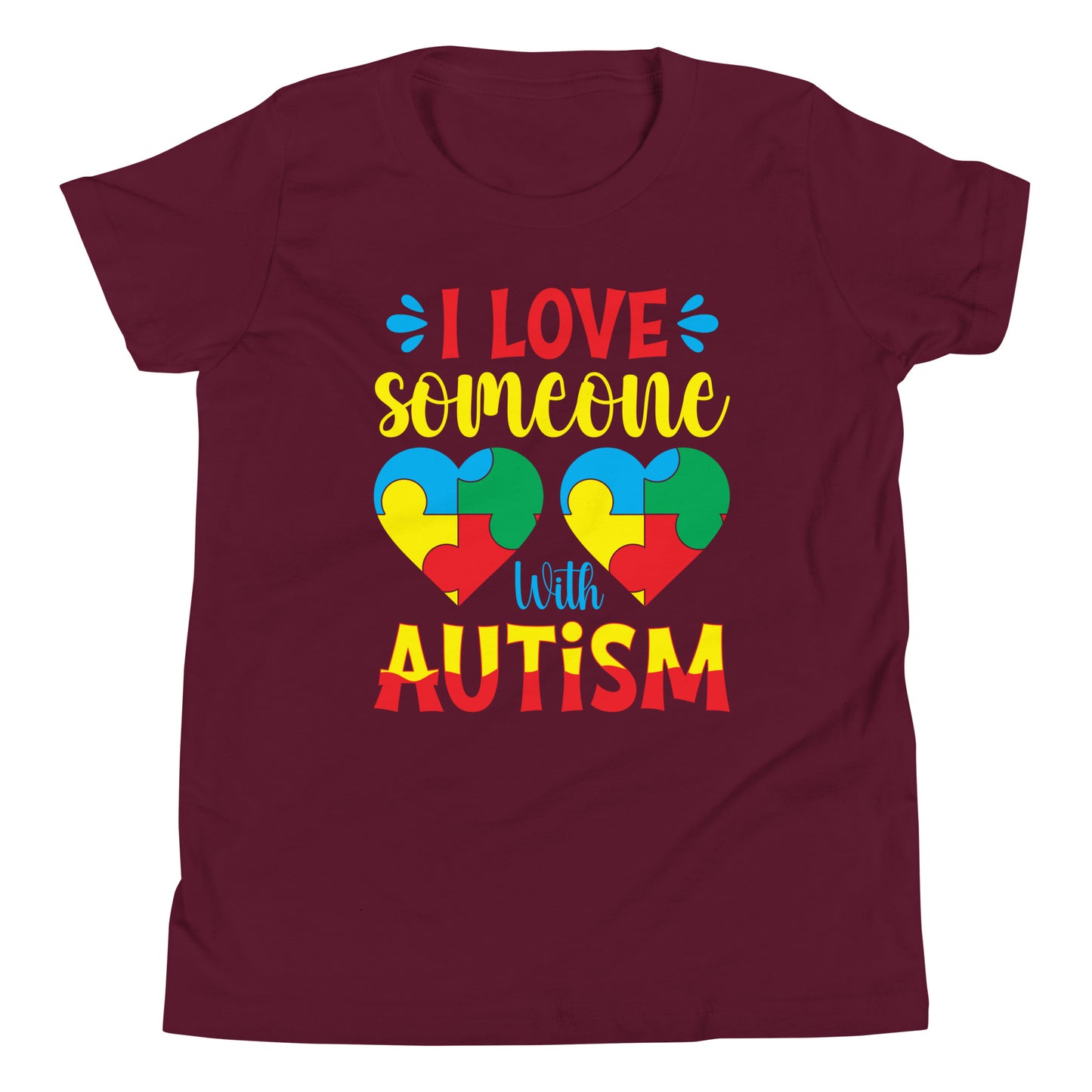 Autism Acceptance Together Quality Cotton Bella Canvas Youth T-Shirt