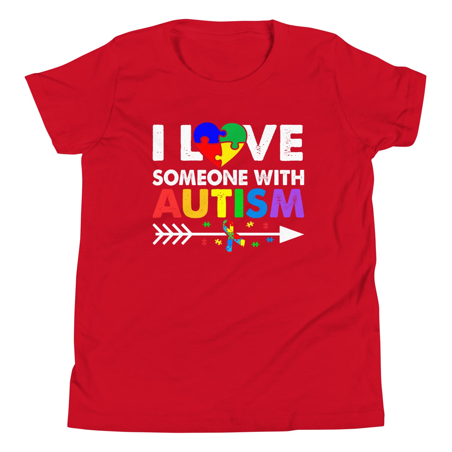 Autism Acceptance Together Quality Cotton Bella Canvas Youth T-Shirt