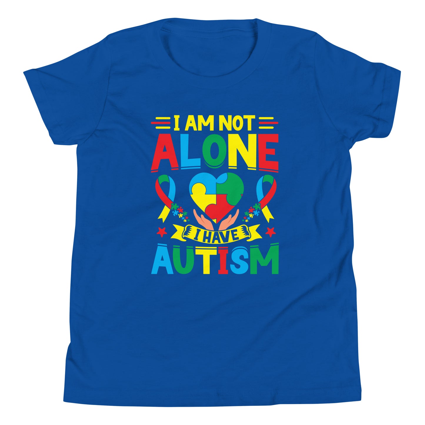 Autism Acceptance Together Quality Cotton Bella Canvas Youth T-Shirt