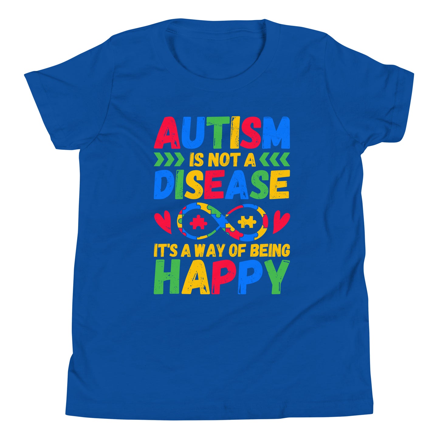 Autism Acceptance Together Quality Cotton Bella Canvas Youth T-Shirt