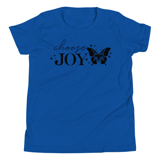 Choose Joy Butterfly Quality Cotton Bella Canvas Youth T-Shirt
