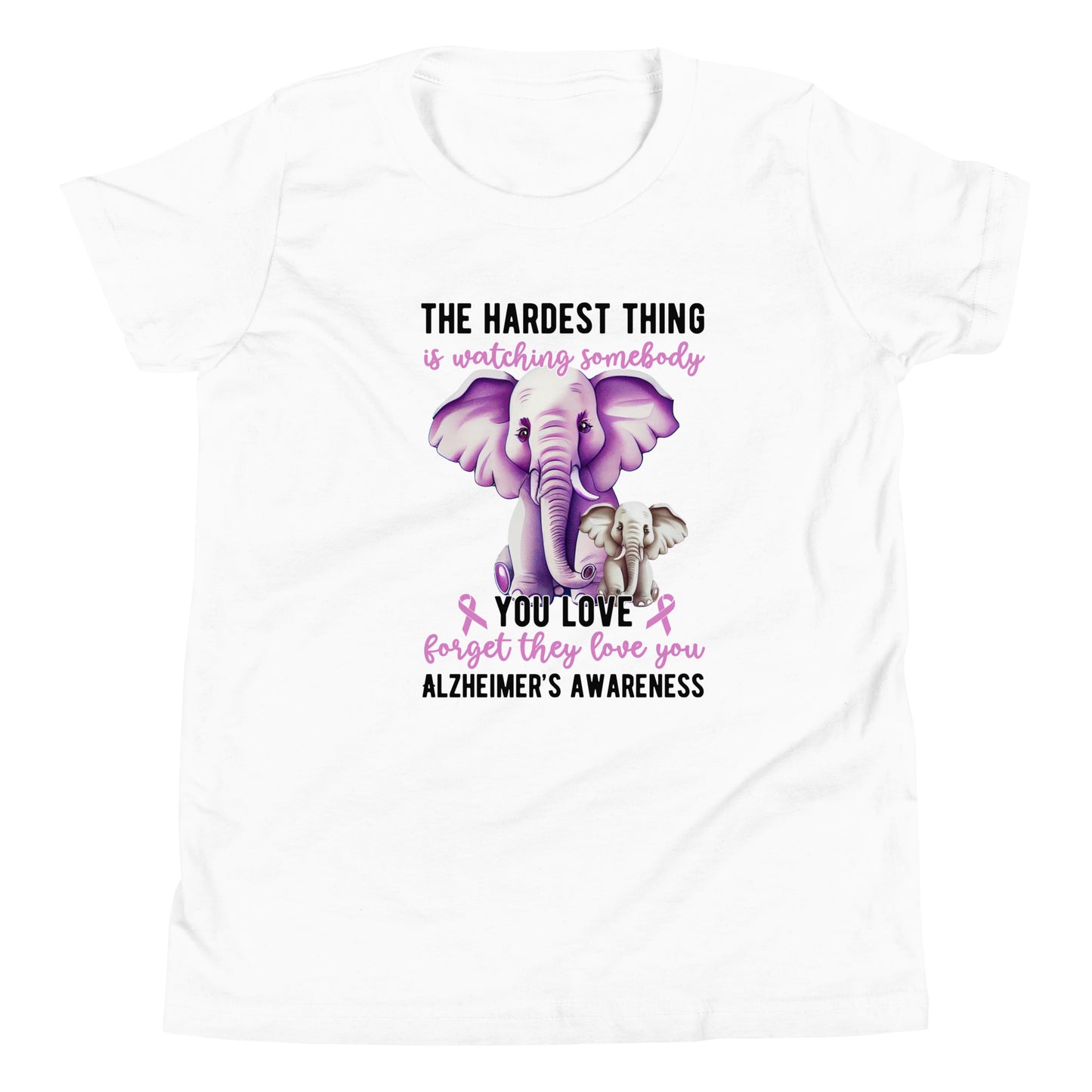 Alzheimer's Awareness Quality Cotton Bella Canvas Youth T-Shirt