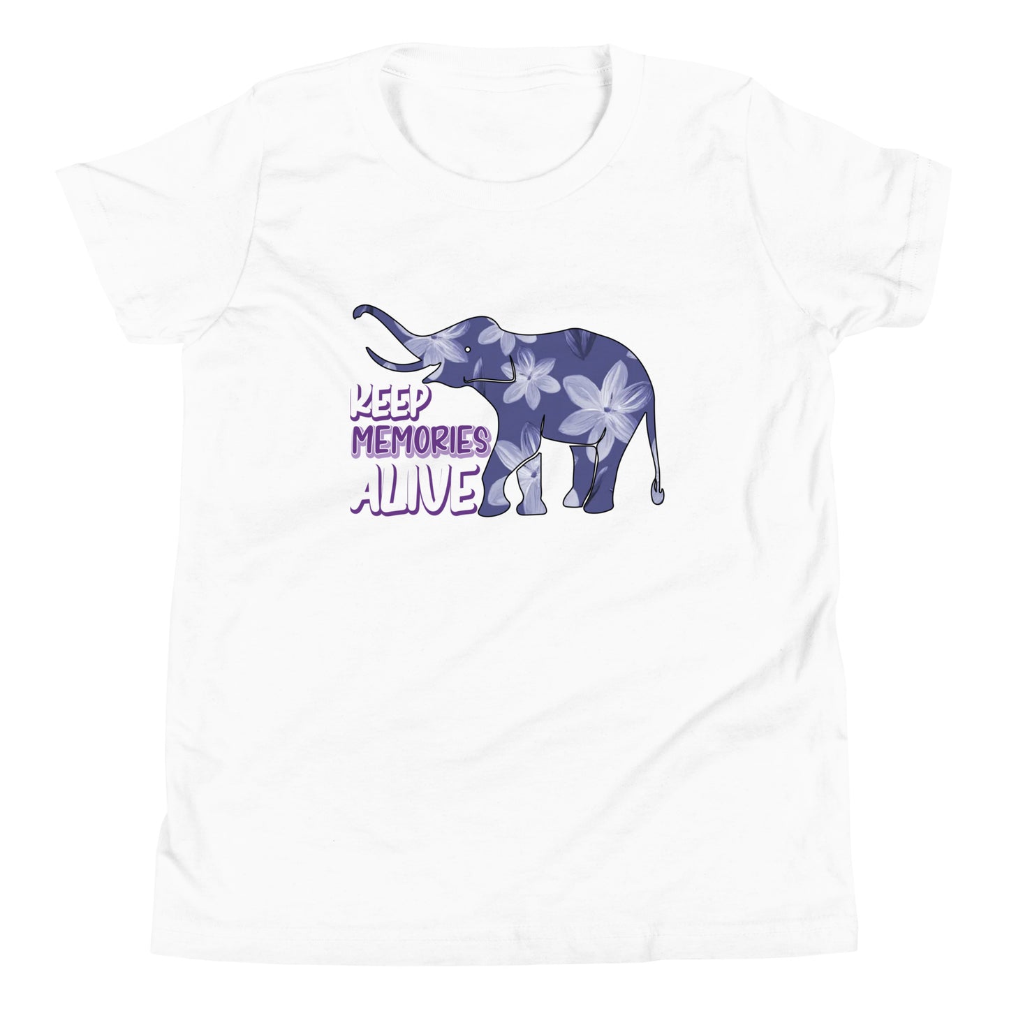 Alzheimer's Awareness Quality Cotton Bella Canvas Youth T-Shirt