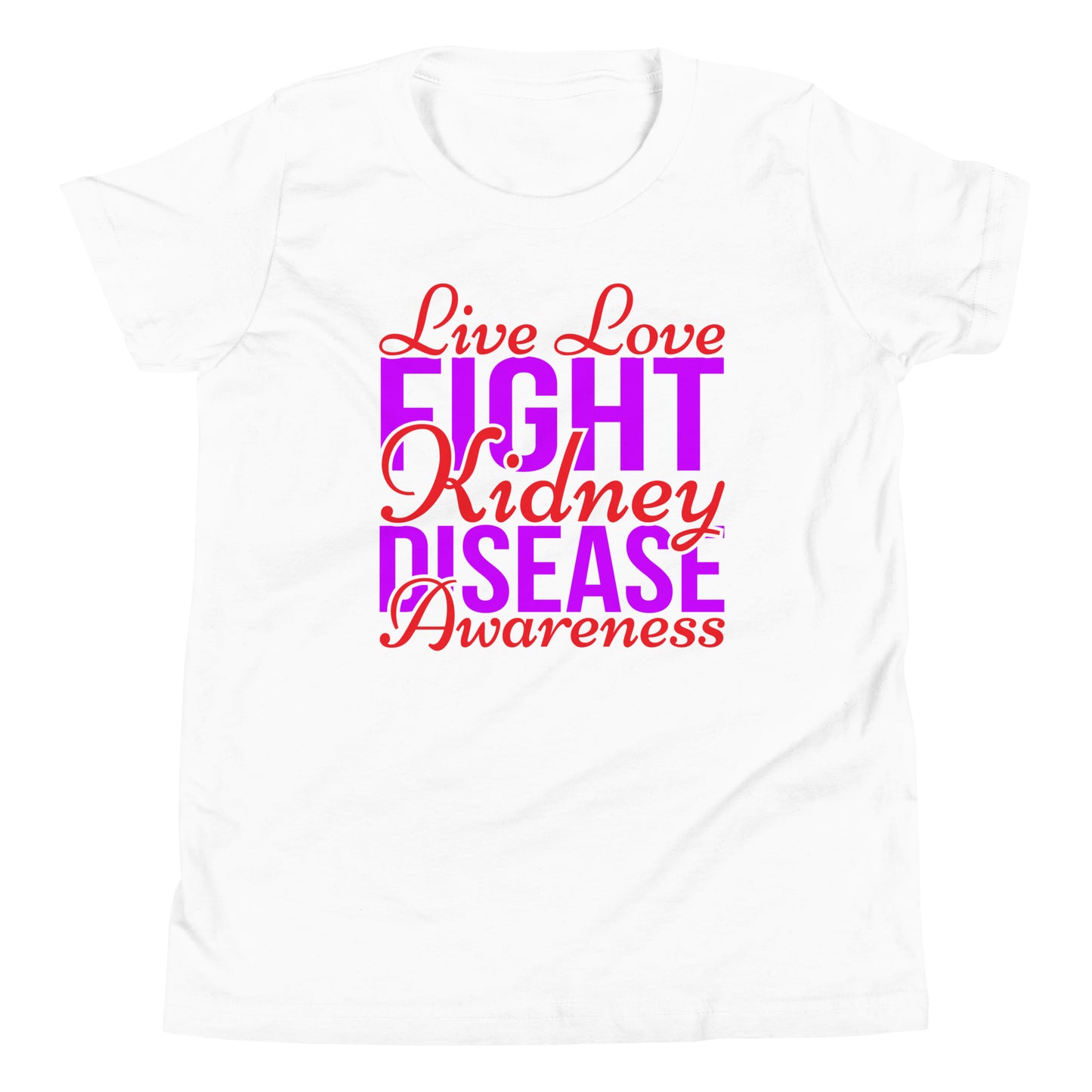 Kidney Awareness Quality Cotton Bella Canvas Youth T-Shirt