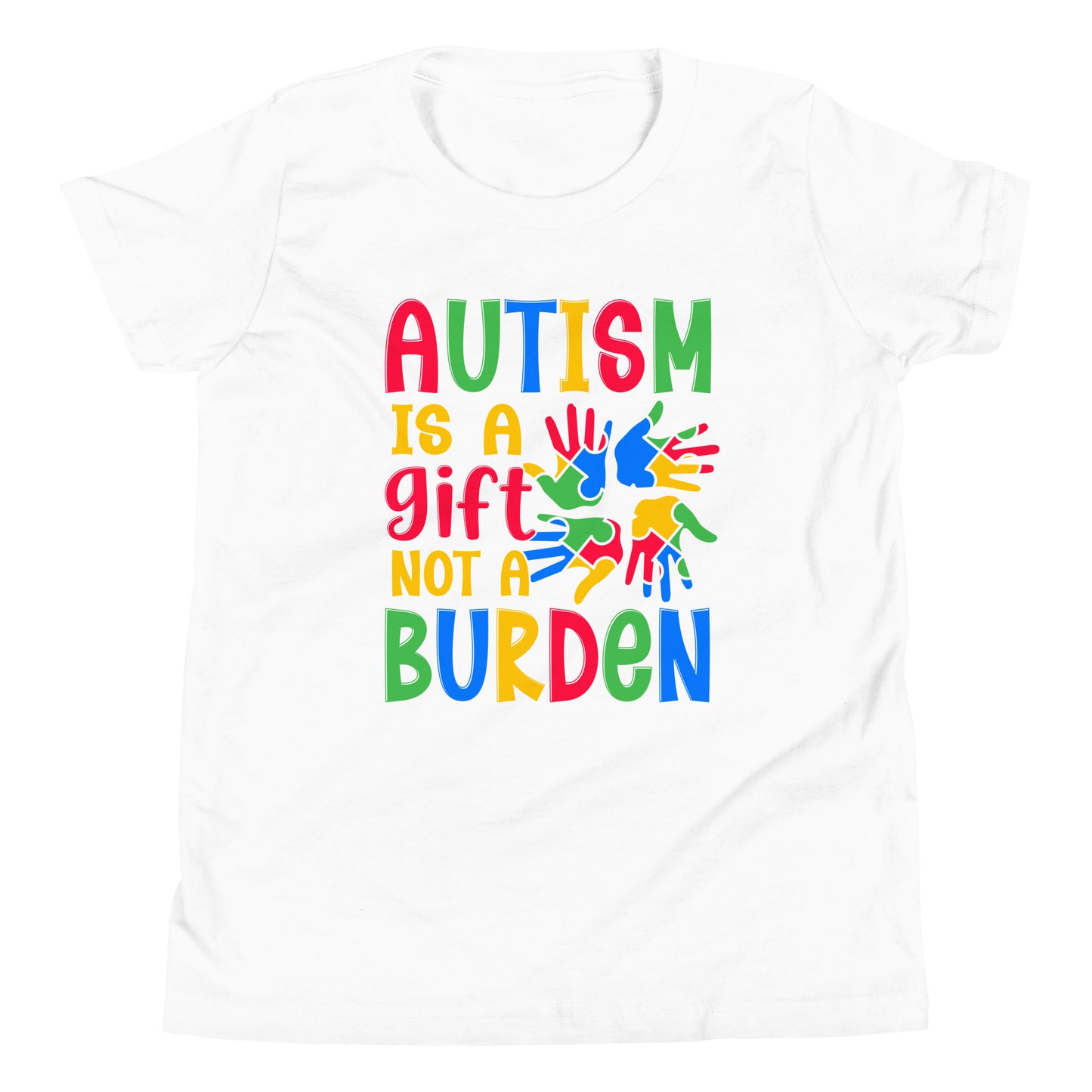 Autism Acceptance Together Quality Cotton Bella Canvas Youth T-Shirt