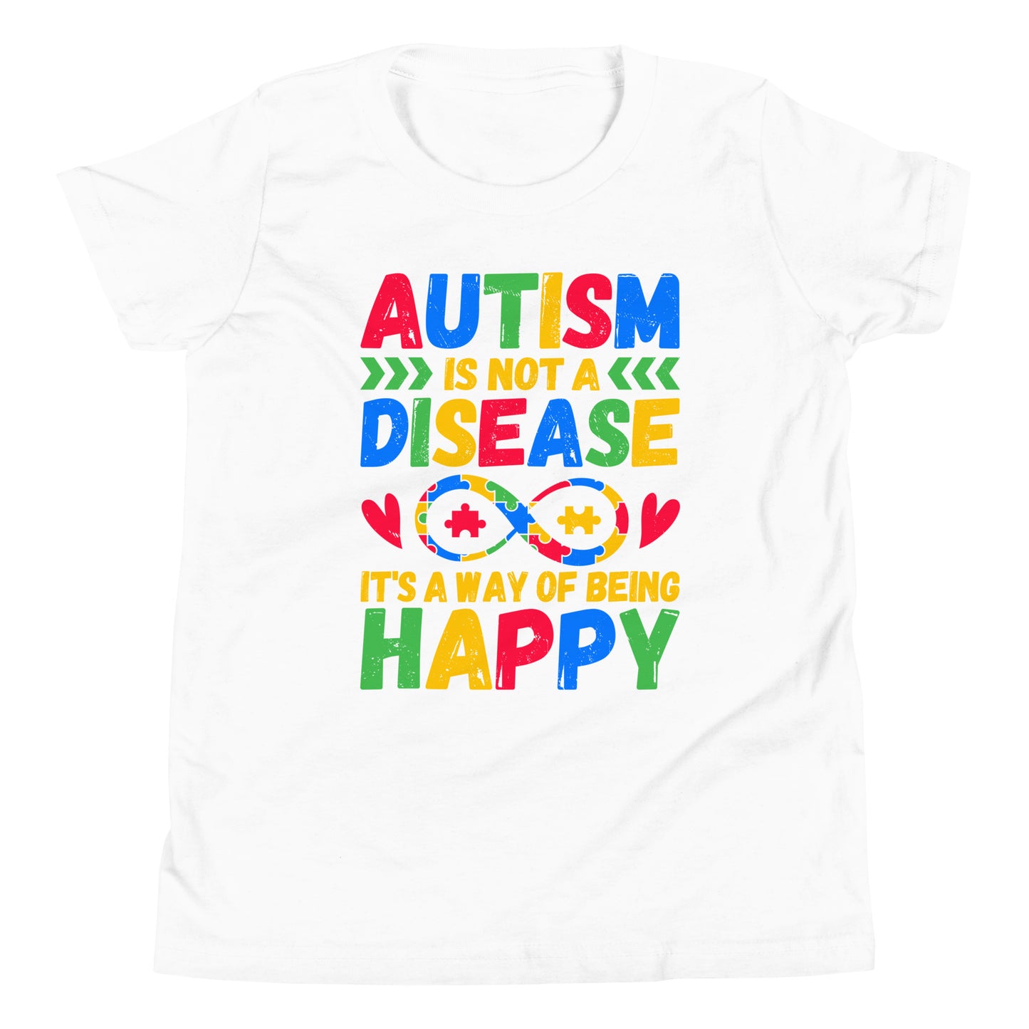 Autism Acceptance Together Quality Cotton Bella Canvas Youth T-Shirt