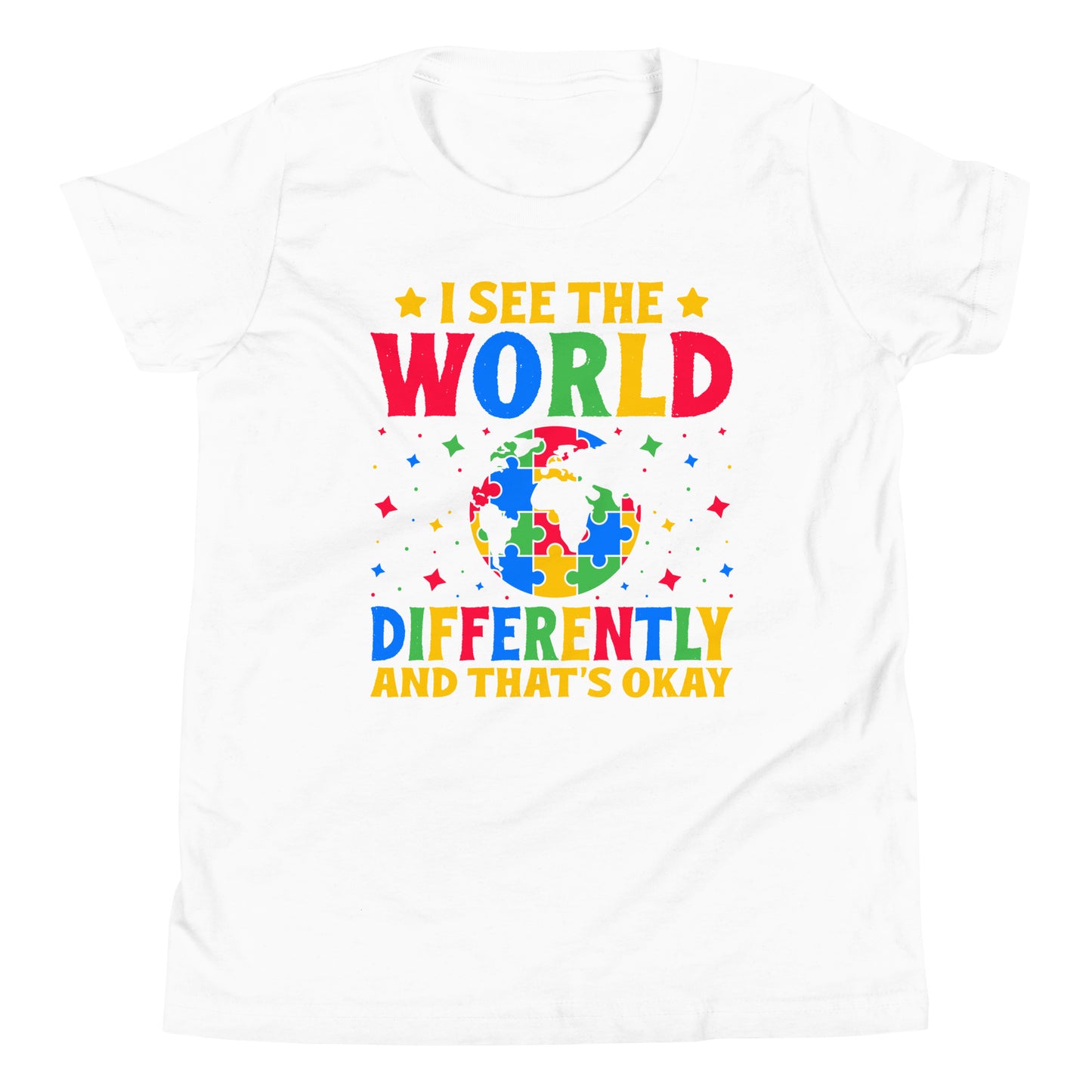 Autism Acceptance Together Quality Cotton Bella Canvas Youth T-Shirt