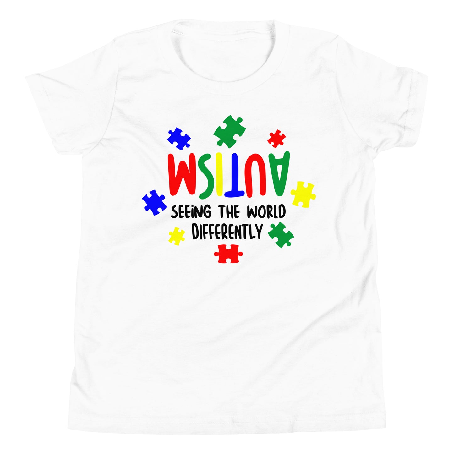 Autism Acceptance Together Quality Cotton Bella Canvas Youth T-Shirt