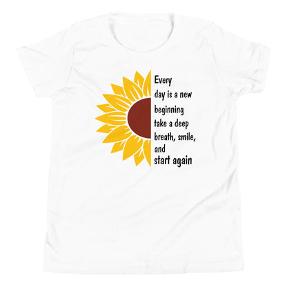 Every Day is a New Beginning Quality Cotton Bella Canvas Youth T-Shirt