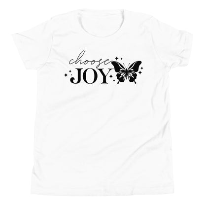 Choose Joy Butterfly Quality Cotton Bella Canvas Youth T-Shirt